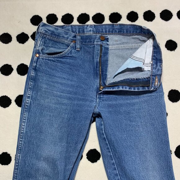 Vintage Wrangler 936PWD Cowboy Cut Faded Denim Straight Leg Bootcut Jeans - Picture 4 of 12
